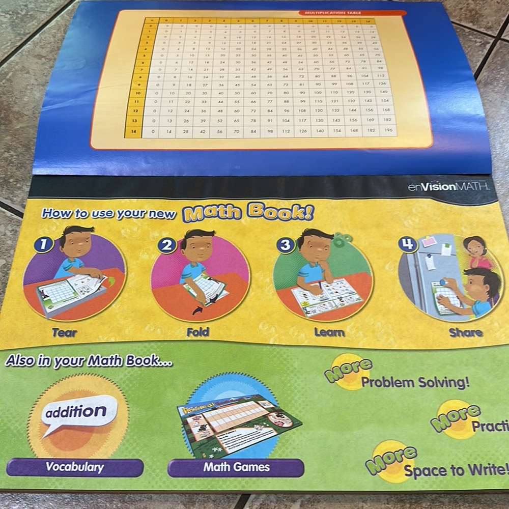 enVision Math, Grade 2 (Homework / Workbook) Large format to fold page 2nd Grade - Picture 3 of 5